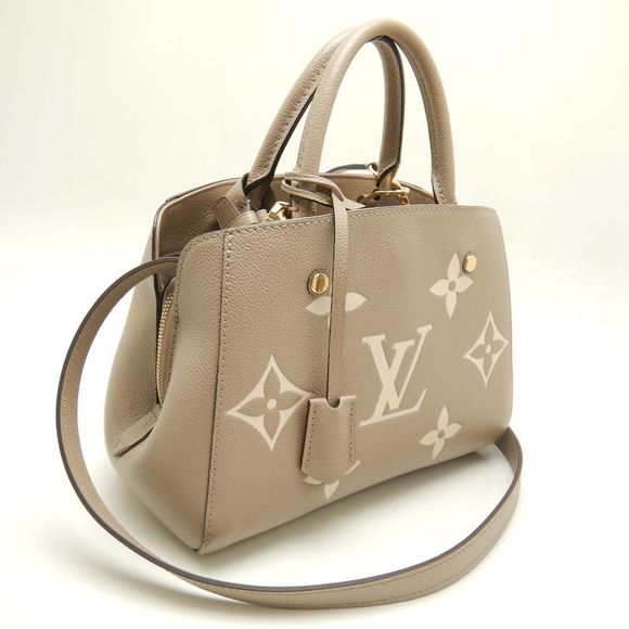 Louis Vuitton Montaigne BB Handbag Tourtrell Creme - Picture 2 of 8